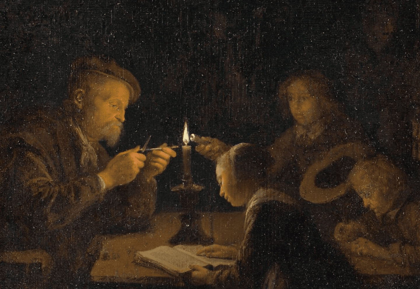 An Evening School by Gerrit Dou